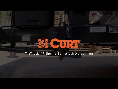 CURT TruTrack™ 4P Weight Distribution Hitch | Spring Bar Width Adjustment for A-Frames