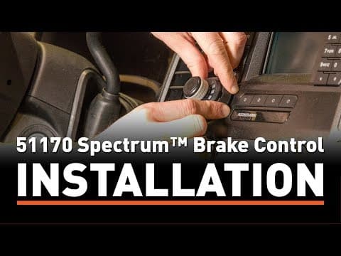 Brake Control Install: CURT 51170  Spectrum™ Brake Control