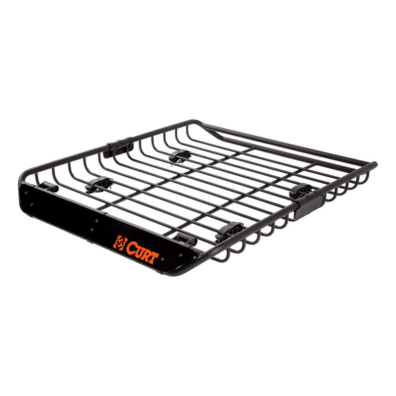 CURT 44" x 35" Black Steel Roof Rack Cargo Carrier - CURT 18123 - Image 1