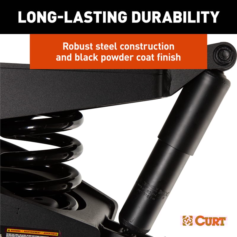 CURT Helux Coil-Spring 5th Wheel Pin Box, 6,000 lbs. Pin Weight, 24,000 lbs. Capacity - CURT 2024044572 - Image 10