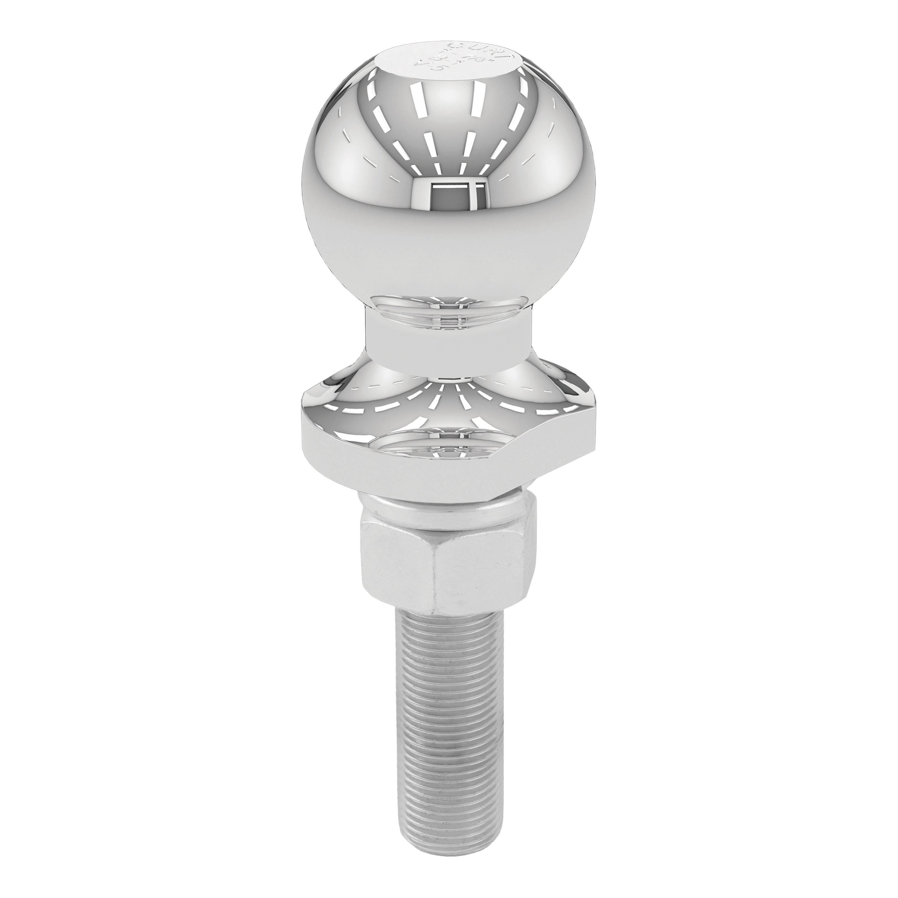 CURT 1-7/8" Trailer Ball (3/4" x 3" Shank, 2,000 lbs., Chrome, Packaged) - CURT 40171 - Image 4