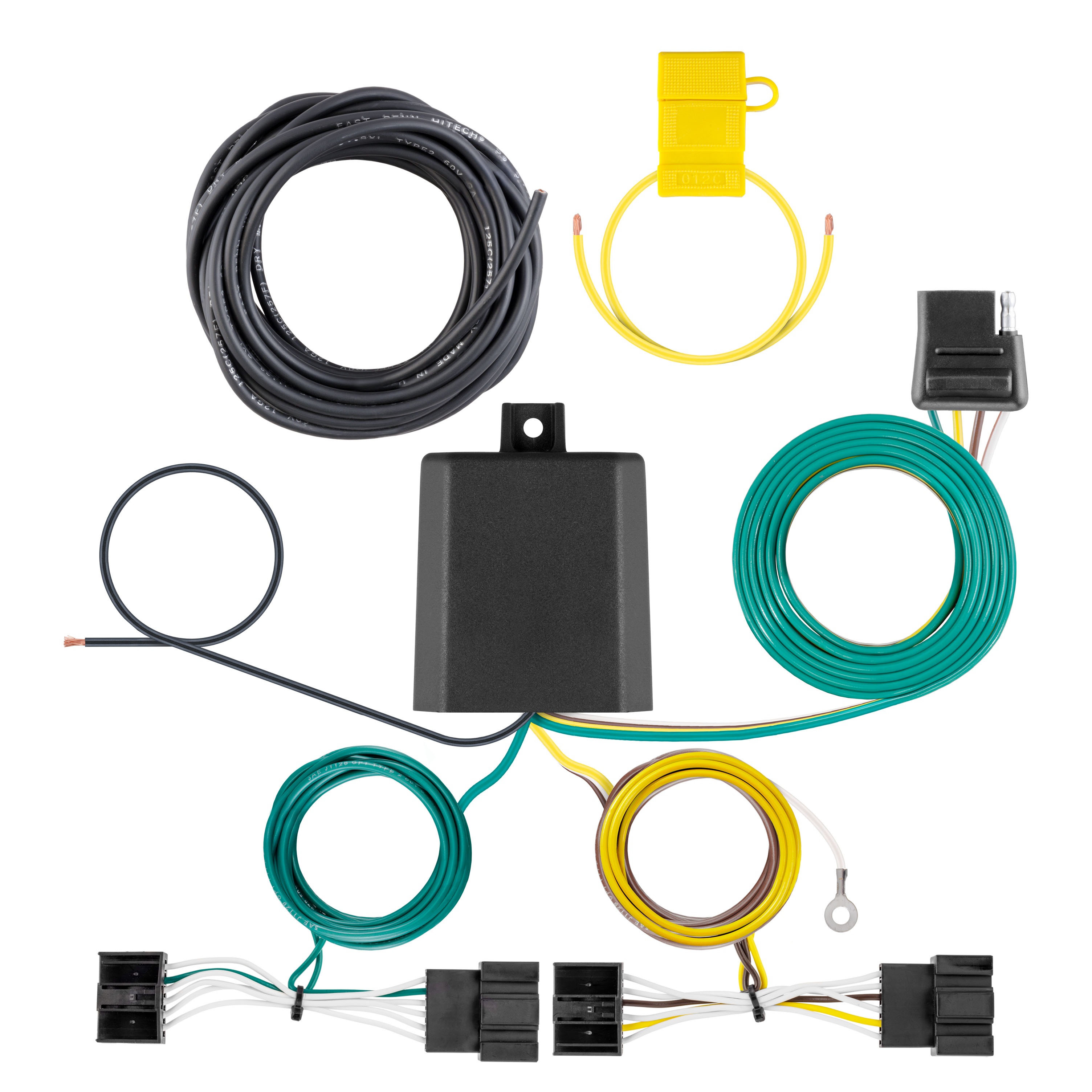 CURT Custom Wiring Harness, 4-Way Flat Output - CURT 56543 - Image 1