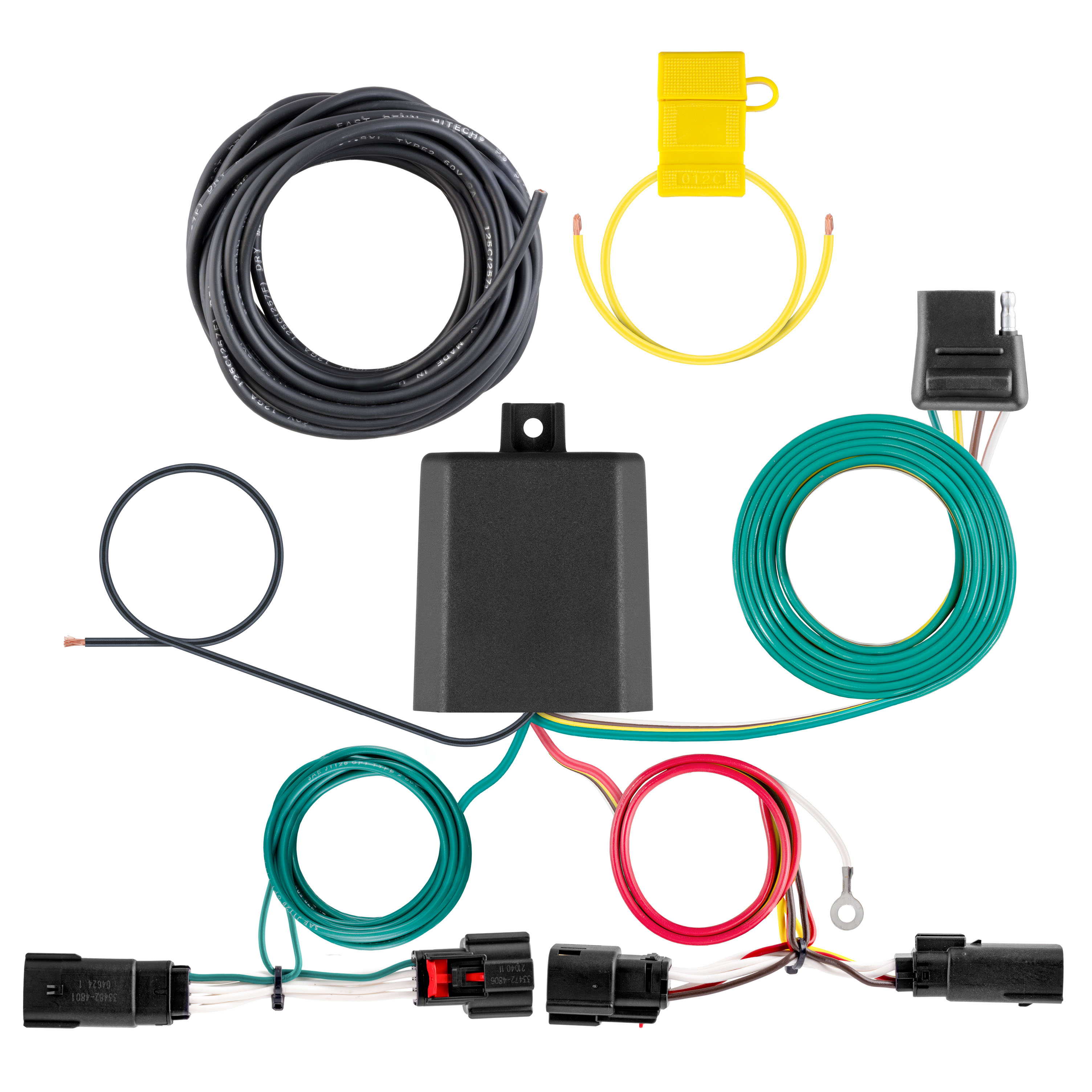 CURT Custom Wiring Harness, 4-Way Flat Output - CURT 56546 - Image 1