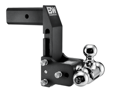 B&W 14.5K 7" Drop 7.5" Rise ( 1-7/8" , 2-5/16" Balls) Adjustable Ball Mount Hitch For 2-1/2" Recievers  TS20067BMP