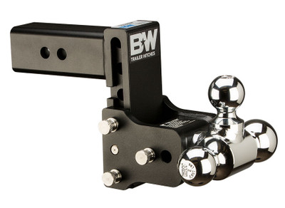 B&W 14.5K 5" Drop 4.5" Rise ( 1-7/8" , 2-5/16" Balls) Adjustable Ball Mount Hitch For 2-1/2" Recievers  TS20048B