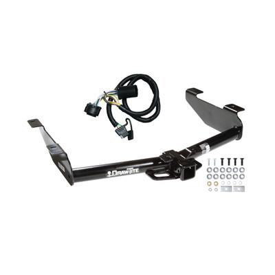 2007-2010 Chevrolet Silverado 2500 HD Draw-tite Class 4 Trailer Hitch, 2 Inch Square Receiver Bundle w/ Plug-n-Play T-One Wiring Harness
