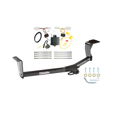 2012-2017 Toyota Prius V Draw-tite Class 1 Trailer Hitch, 1-1/4 Inch Square Receiver Bundle w/ Plug-n-Play T-One Wiring Harness 24847