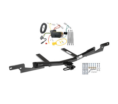 2007-2009 Toyota Camry Sedan, Except Hybrid Draw-tite Class 2 Trailer Hitch, 1-1/4 Inch Square Receiver Bundle w/ Plug-n-Play T-One Wiring Harness