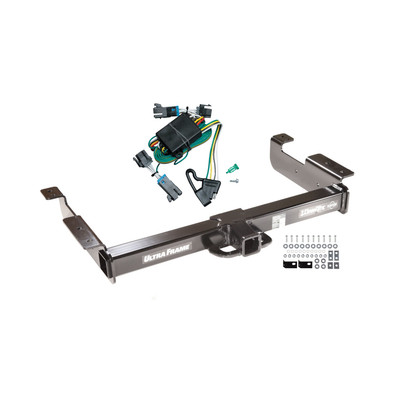 2000-2002 Chevrolet Express 1500 Draw-tite Class 5 Trailer Hitch, 2 Inch Square Receiver Bundle w/ Plug-n-Play T-One Wiring Harness