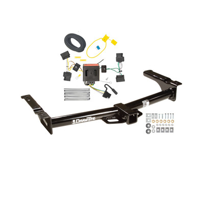 2008-2008 Ford E-150 Econoline Draw-tite Class 4 Trailer Hitch, 2 Inch Square Receiver Bundle w/ Plug-n-Play T-One Wiring Harness 75703