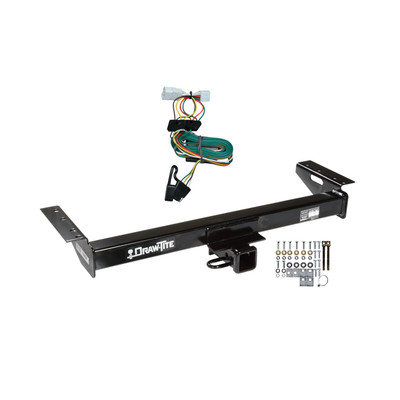 1997-2001 Jeep Cherokee Draw-tite Class 3 Trailer Hitch, 2 Inch Square Receiver Bundle w/ Plug-n-Play T-One Wiring Harness