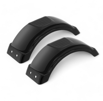 Set of 2, Fulton 8-12 in.No Step Black Trailer Fender 008551
