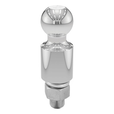 CURT 40032 Chrome Trailer Hitch Ball, 3,500 lbs, 2-Inch Rise, 1-7/8-Inch Diameter, 1 x 2-1/8-Inch Shank