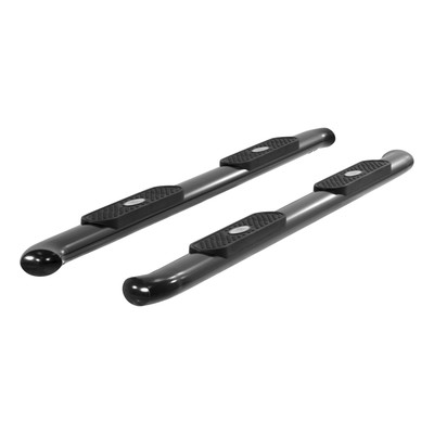 ARIES S224013 4-Inch Oval Black Steel Nerf Bars, Select Chevrolet Silverado, GMC Sierra 1500, 2500, 3500 HD