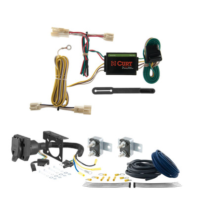 97 - 97 JEEP Wrangler TJ CURT Trailer Brake Controller 7-Way Upgrade Kit  7WK1579