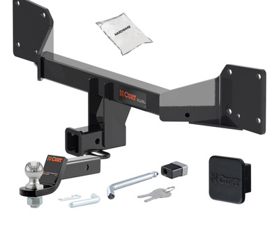 18 - 24 Audi Q5 2in. CURT Trailer Hitch + Ball Mount + Cover + Lock Kit HWA66