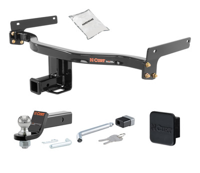 15 - 19 Lincoln MKC 2in. CURT Trailer Hitch + Ball Mount + Cover + Lock Kit HWA1736