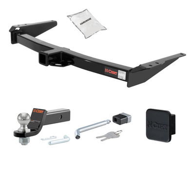 96 - 97 Lexus LX450 2in. CURT Trailer Hitch + Ball Mount + Cover + Lock Kit HWA1682