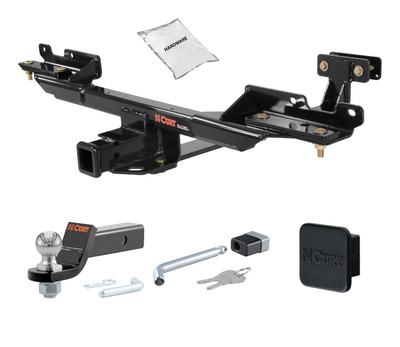 14 - 16 Mercedes-Benz GL450 Excluding active curve system 2in. CURT Trailer Hitch + Ball Mount + Cover + Lock Kit HWA1879