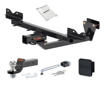 17 - 19 Mercedes-Benz GLE43 AMG 2in. CURT Trailer Hitch + Ball Mount + Cover + Lock Kit HWA1891