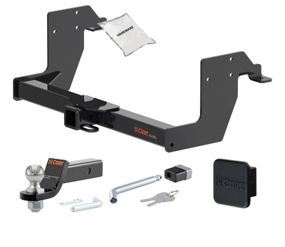 10 - 24 Mercedes-Benz Sprinter 2500 Standard bumper, excluding rear door step 2in. CURT Trailer Hitch + Ball Mount + Cover + Lock Kit HWA1919