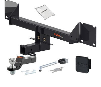 17 - 19 Mercedes-Benz GLE43 AMG 2in. CURT Trailer Hitch + Ball Mount + Cover + Lock Kit HWA1892