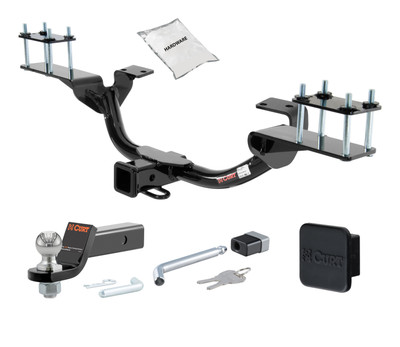 07 - 13 Mercedes-Benz GL450 2in. CURT Trailer Hitch + Ball Mount + Cover + Lock Kit HWA1880