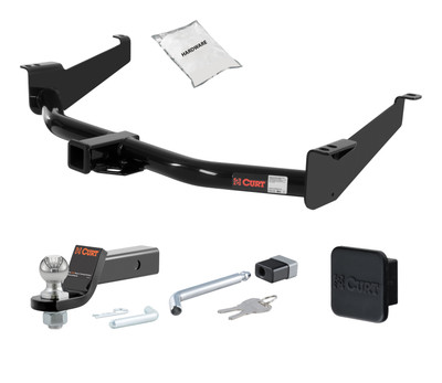 04 - 15 Nissan Titan 2in. CURT Trailer Hitch + Ball Mount + Cover + Lock Kit HWA2078