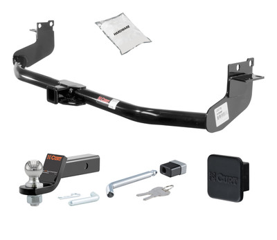 11 - 17 Nissan Quest 2in. CURT Trailer Hitch + Ball Mount + Cover + Lock Kit HWA2059