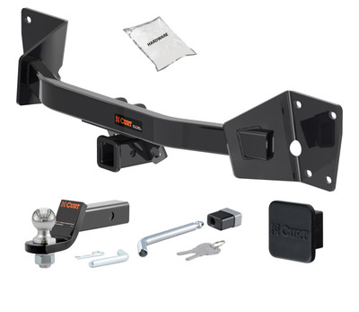 20 - 24 Chevrolet CHEVROLET 2in. CURT Trailer Hitch + Ball Mount + Cover + Lock Kit HWA251