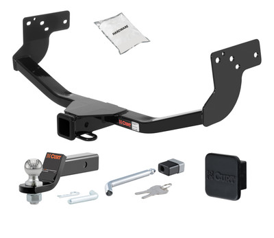 07 - 15 Mazda CX-9 2in. CURT Trailer Hitch + Ball Mount + Cover + Lock Kit HWA1806
