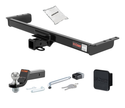 97 - 04 Mitsubishi Montero Sport 2in. CURT Trailer Hitch + Ball Mount + Cover + Lock Kit HWA1986