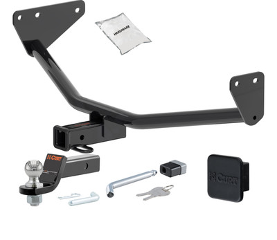 23 - 24 Mitsubishi Outlander Phev 2in. CURT Trailer Hitch + Ball Mount + Cover + Lock Kit HWA1992
