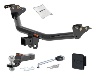 18 - 22 Mitsubishi Outlander Phev 2in. CURT Trailer Hitch + Ball Mount + Cover + Lock Kit HWA1993
