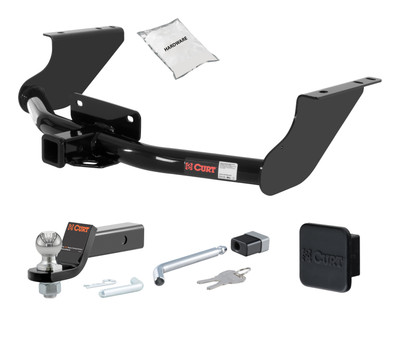 19 - 24 RAM 1500 Classic Excluding factory receiver 2in. CURT Trailer Hitch + Ball Mount + Cover + Lock Kit HWA2172