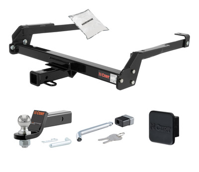 87 - 94 Nissan D21 2in. CURT Trailer Hitch + Ball Mount + Cover + Lock Kit HWA2015