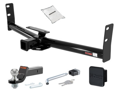 02 - 07 Scion SCION  2in. CURT Trailer Hitch + Ball Mount + Cover + Lock Kit HWA2237