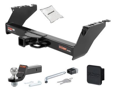 73 - 83 Ford F-100 Excluding 10" drop bumper, old body 2in. CURT Trailer Hitch + Ball Mount + Cover + Lock Kit HWA848