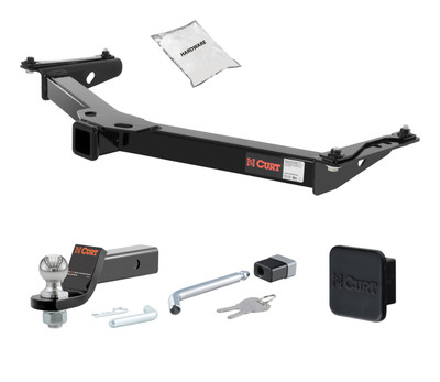 96 - 02 Toyota 4Runner 2in. CURT Trailer Hitch + Ball Mount + Cover + Lock Kit HWA2350
