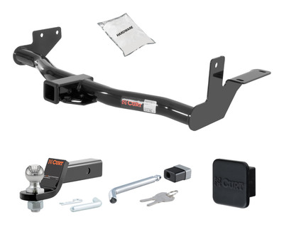 98 - 02 HONDA Passport With under-vehicle spare 2in. CURT Trailer Hitch + Ball Mount + Cover + Lock Kit HWA1377