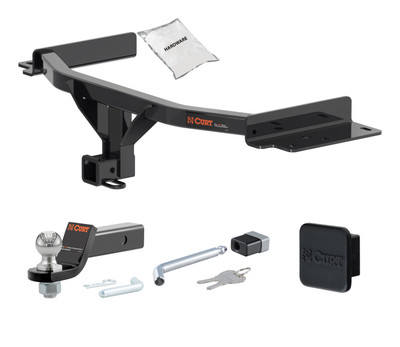 20 - 24 Ford Explorer 2in. CURT Trailer Hitch + Ball Mount + Cover + Lock Kit HWA830