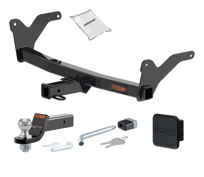 24 - 24 Toyota Grand Highlander 2in. CURT Trailer Hitch + Ball Mount + Cover + Lock Kit HWA2388