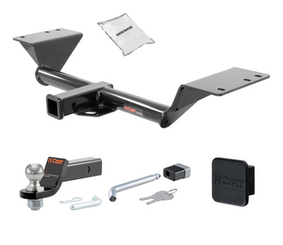 17 - 23 GMC Acadia Excluding AT4 2in. CURT Trailer Hitch + Ball Mount + Cover + Lock Kit HWA1021