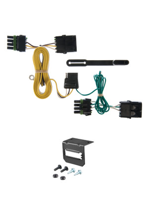 91-95 JEEP Wrangler YJ, excluding Renegade CURT 4-flat Plug and Play Trailer Wiring
