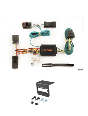 03-05 Dodge Ram 3500  Excluding factory receiver CURT 4-flat Plug and Play Trailer Wiring