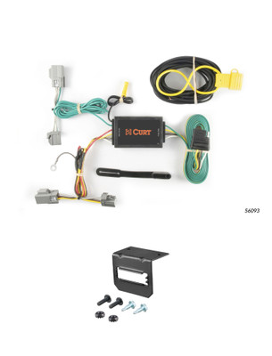 13-16 Lincoln MKS CURT 4-flat Plug and Play Trailer Wiring
