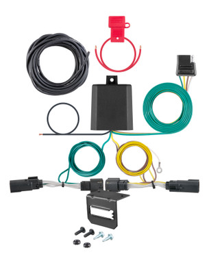 09-19 Ford Flex Without dual exhaust CURT 4-flat Plug and Play Trailer Wiring