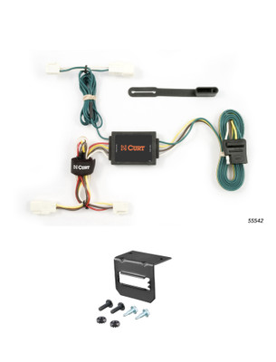 03-13 Toyota Corolla Sedan CURT 4-flat Plug and Play Trailer Wiring