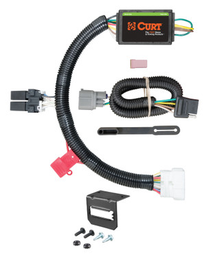 12-15 HONDA Pilot CURT 4-flat Plug and Play Trailer Wiring