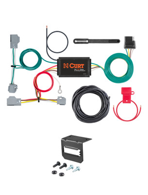 10-17 Volvo XC60 CURT 4-flat Plug and Play Trailer Wiring